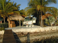 Campsite at Blue Water Key 